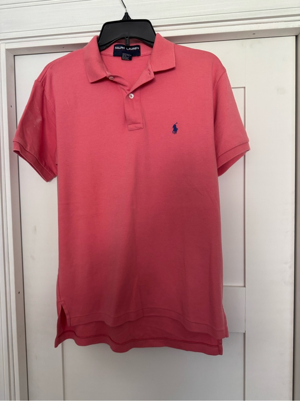 Ralph Lauren Men’s Pink/ Salmon Polo Shirt with Signature Pony size M